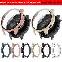 For Amazfit GTR 4 Hard PC Case Tempered Glass Smart Watch Screen Protector Bumper Shell for Huami Amazfit GTR4 Watch Case Cover