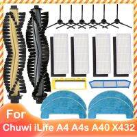 2023 NEW Spare For Chuwi iLife  A4 A4S A40 Polaris PVCR 0726 0826 0926 Side Main Brush Cover Hepa Filter Strainer Mop Accessories