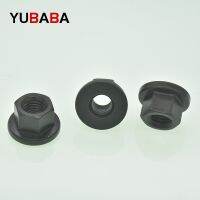 5Pcs M8 M10 M12 M14 M16 M18 M20 M22 M24 DIN 6331 8.8 Semua Hitam 45 Baja Flange nut Hexagon Kerah Kacang dengan Tinggi