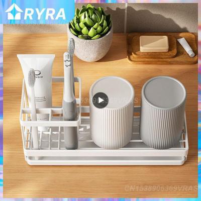 Toilet Storage Racks Large Capacity Dust-proof Insect-proof Toothbrush Rack Creative Removable Electric Toothbrush Holder Bathroom Counter Storage