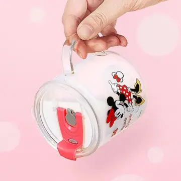 Kawaii Disney Anime Hobby Mickey Mouse Minnie Mouse Measuring Cup with  Scale High Temperature Resistant Household Milk Scale Cup