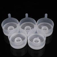 Xiab KingD 5Pcs White Reusable Water Jug Cap Water Bottle Snap On Caps for 3 5Gallon