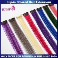 Color Extensions Clip-in One Piece Human Hair Extensions  22" Inch For Salon  For Women A Variety of Color Wig  Hair Extensions  Pads