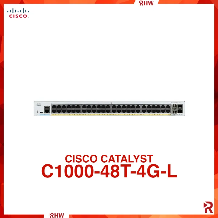 C1000-48T-4G-L│Cisco Catalyst 1000 Series Switches│48x 10/100/1000 ...