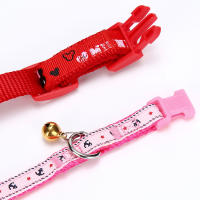 ★〓Best〓★ Collar Dog Cat Collar Patch Fashion Printing Bell Dog Collar Supplies Random Color