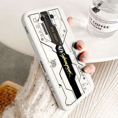 「Enjoy electronic」 GZUSS For Black Shark 4 Pro 5 Pro 5RS Cyberpunk Phone Case Soft Liquid Silicone Soft Cover Matte Straight Edge Chic Game