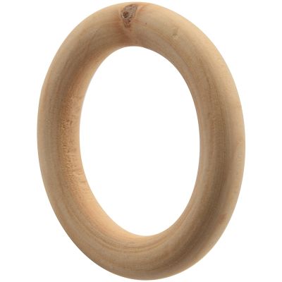Natural wooden rings, diameter 50mm
