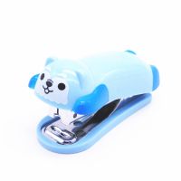 1pcs Blue mini puppy stapler cartoon office school supplies stationery paper clip Binding Binder book sewer Staplers Punches