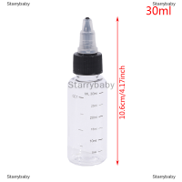 Starrybaby 30ml-250ml พลาสติก PET Liquid capacity Dropper ขวด Pigment Ink Container