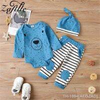 ☏❏№ Zafille-Baby Set para recém-nascidos Bodysuit listrado Romper macacão dos desenhos animados calças chapéu crianças meninos roupas