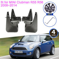 สำหรับ MINI Clubman R55 R56 2008 2009 2010 2011 2012 2013 2014 MudFlaps Mudguards Splash Guards Fender Flare ด้านหน้าด้านหลังอุปกรณ์เสริม