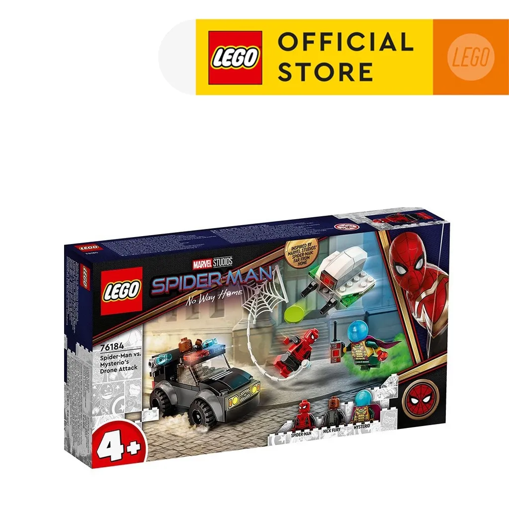 LEGO® Super Heroes 76184 Spider-Man vs. Mysterio's Drone Attack, Age  4+,Building Blocks,2021 (73pcs) | Lazada PH