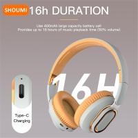 ZZOOI H7 Wireless Headphone Bluetooth Earphones Deep Bass Headset Hifi Sound Foldable Over Ear Helmet with Mic for Music Lover Sport