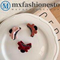 Mxfashione โบว์ กิ๊บหน้าม้า กิ๊บติดผม สวมหัว เด็กผู้หญิง สีพื้น ฤดูหนาว และฤดูใบไม้ร่วง สไตล์เกาหลี กรงเล็บผม