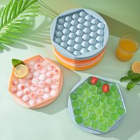 Ice Cube Mold Spherical with Lid Food Grade Silicone Odorless Making for Cocktail Whiskey Drinks Pudding  Home DIY Ice Mold Ice Maker Ice Cream Moulds