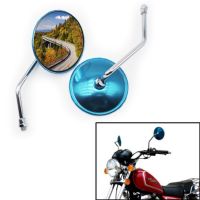 Motorcycle Left Right Rearview Mirror For Suzuki Lifan Skygo GN125 GN125H GN125F HJ125-8 Convex Chromed Rear View Mirrors 10mm Mirrors