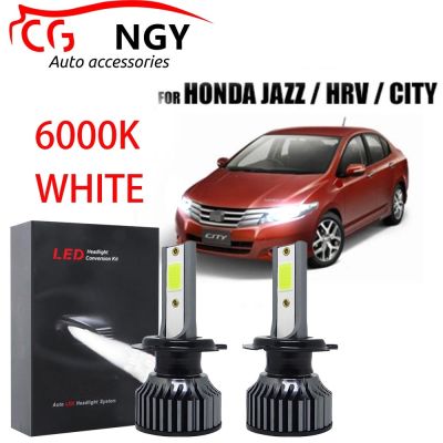 New หลอดไฟหน้า LED สีขาว 6000K (40w) สําหรับ Honda JAZZ CITY HRV 2 ชิ้น