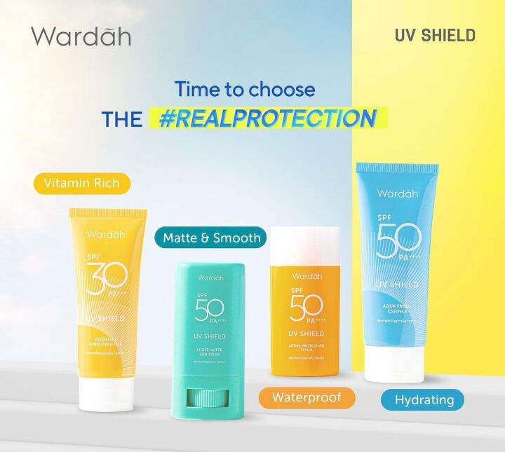 READY MALAYSIA Wardah UV Shield SPF 30/50 PA+++ Sunscreen Aqua Fresh ...