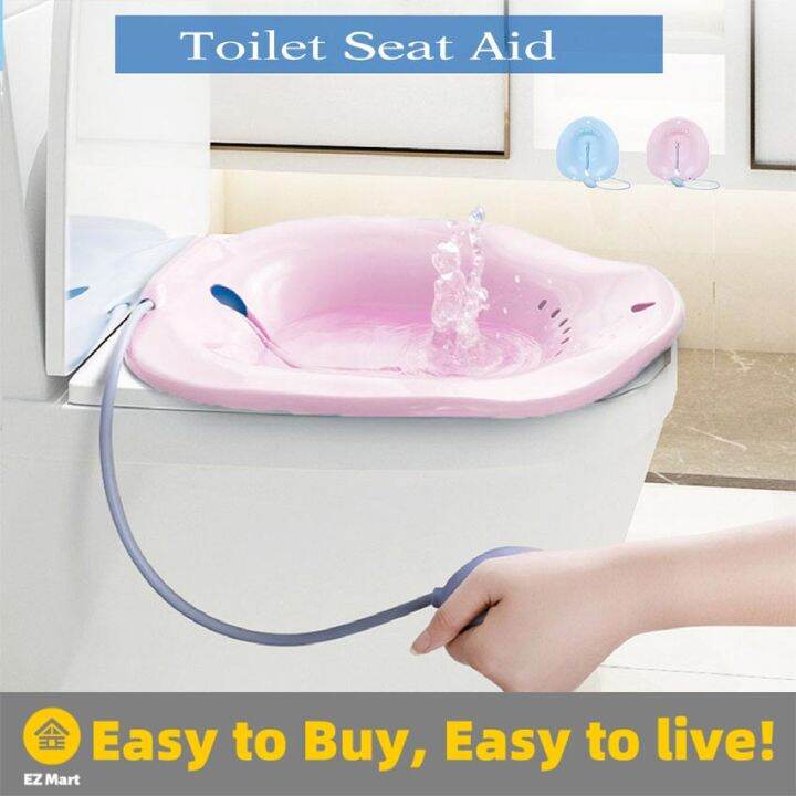 【Fast Shipping】 Portable Woman Bidet Plastic Sitz Bath For Toilet Bowl