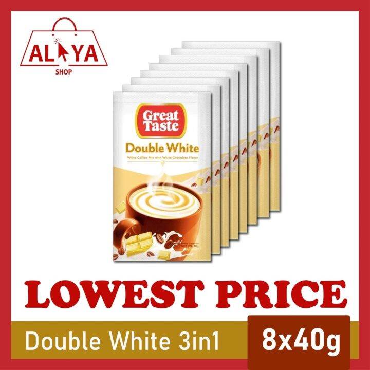Great Taste Double White with White Chocolate Flavor 3in1 Coffee Mix
