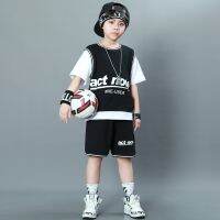 [COD] Korean childrens boy summer sports suit 2023 new short-sleeved clothes tide