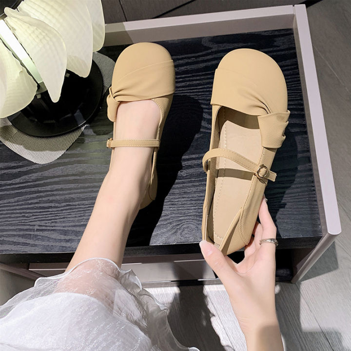 one-line-buckle-with-soft-sole-mary-jane-shoes-for-women-in-spring-and-summer-2023-new-shallow-cut-flat-bottom-with-skirt-fairy-style-single-shoes