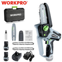 Sieme WORKPRO เลื่อยขนาดเล็กไร้สาย12V แบบชาร์จไฟได้เลื่อยที่ตัดแต่งไฟฟ้าสำหรับทำสวนกิ่งต้นไม้ตัดแต่งกิ่งไม้รับประกัน1ปี