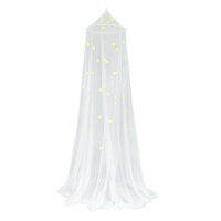 Bed Canopy Mosquito Net Indoor Outdoor Dome Fluorescent Stars Universal Night Ceiling Glow In Dark For Baby Tent Crib Cover