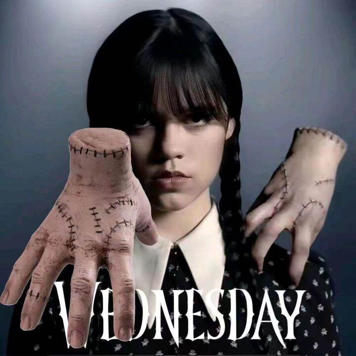 wednesday-adams-ฟิกเกอร์-รูปมือหักสยองขวัญ-พร็อพสําหรับตกแต่งบ้าน-ปาร์ตี้ฮาโลวีน-โมเดลมือแตก-พร็อพปาล์มสยองขวัญ-สําหรับตกแต่งปาร์ตี้ฮาโลวีน