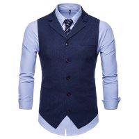 Vest Men Suit Business Vest Mens Casual Waistcoat Formal Suit Gilet Vest Slim England Style Waistcoat Men Wedding Clothing