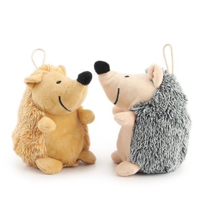 Pet Vocal Toy Small Hedgehog Dog Puzzle Biting Toy Plush Hedgehog Pet Supplies Toy Chew Bite Resistant Toy Accessories Supplies Toys