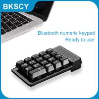 แป้นพิมพ์ตัวเลขไร้สาย19คีย์ที่รองรับระบบบลูทูธได้กับแป้นแป้นตัวเลขแป้นดิจิทัลสำหรับพีซีทำบัญชีงานแป้นพิมพ์
