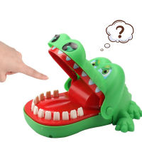 Xiu1Crocodile ฟันของเล่นเกมสำหรับเด็กมือกัดจระเข้น่ากลัวของเล่นจระเข้ไดโนเสาร์กัดนิ้วทันตแพทย์เกมตลกเด็ก Toysc12-58