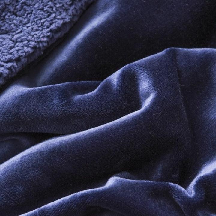 notting-008-ผ้าห่มขนแกะ-ultimate-สีน้ำเงินเข้ม-สวย-สดใส