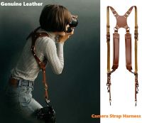 【hot】❂  Leather Adjustable Shoulder Sling Photography Accessory Harness Release Outdoor
