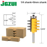 1PC 1/4 นิ้ว Shank Rail และ Stile Finger Joint Glue Router Bit Cone Tenon Woodwork Cutter Power Tools-RCT15381