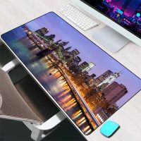 New York City Mouse Pad Large Gaming Accessories Mouse Mat Keyboard Mat Desk Pad XXL Computer Mousepad PC Gamer Laptop Mausepad Basic Keyboards