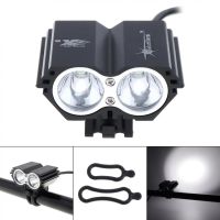 1200LM LED Bicycle Head Light 2x LED Wate LED Road Bike Front Headlight Lamp Flashlight Cycling Light