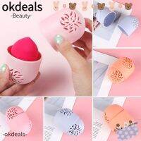 Okdeals ที่ใส่พัฟฟองน้ําแต่งหน้า ซิลิโคน ป้องกันเชื้อรา อุปกรณ์เสริมความงาม