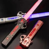 LED SHOP ดาบเลเซอร์ Star Wars Lightsaber ยืดหดได้ สีสันสดใส เหนี่ยวนําเสียง ของเล่นสําหรับเด็ก ของเล่นเด็กเล็ก