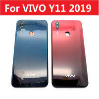 เคสสำหรับฝาปิดครอบแบตเตอรี่ VIVO Y11 2019ฝาหลังมีกระดุมเลนส์กระจกกล้องถ่ายรูปข้างพร้อมโลโก้