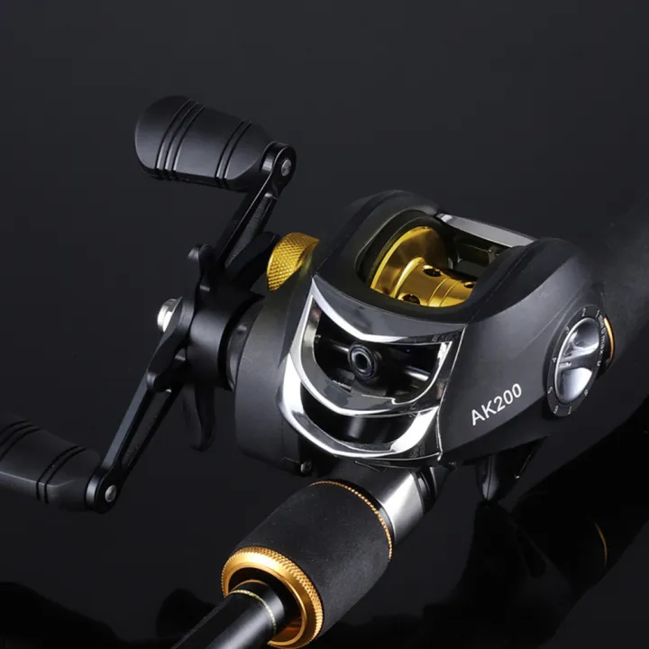 Low Profile Baitcasting Fishing Reel Metal 8kg Drag Force 121BB