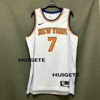 New Original NBA New York Knicks 7 Carmelo Anthony Jersey Swingman Heat-pressed White