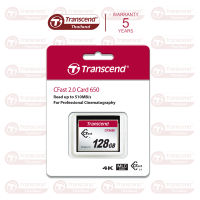 CFast Card 2.0 CFX650 : 128GB : Transcend - รับประกัน 5 ปี - มีใบกำกับภาษี