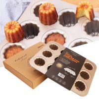 【CW】 Cannele 12 in 1 Cups Carbon Steel Cake Baking Mold Non-stick Canele Mold Cake Pan French Cake Mold Muffin Cupcake Molds