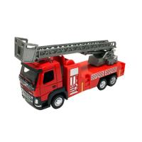 Alloy Car Fire Fighting Truck Sliding Ladder Fire Truck Water Spray Pull Back Car