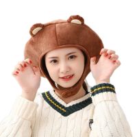 Cartoon Animal Short Plush Hat Bear Rabbit Ears Hood Headgear Cap Cosplay Props