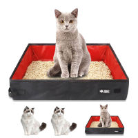 Dog Toilet Tray Folding Travel Pet Litter Box Folding Litter Bedpan Waterproof Outdoor Foldable Litter Box