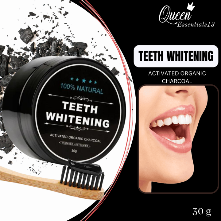 Authentic Teeth Whitening - Activated Organic Charcoal 30g | Lazada PH