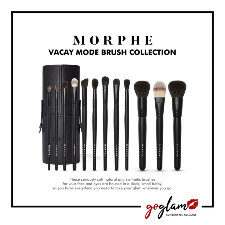ON HAND AUTHENTIC Morphe Vacay Mode Brush Set Travel Brush Collection